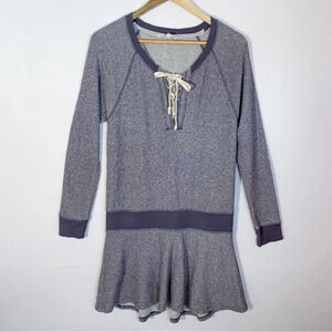 Victoria’s Secret Blue Sweatshirt Dress Lace Up